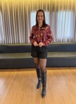 Camisa Elegância em Cetim | Campanha Amor em Tons Intensos ❤️ - Imagem 4