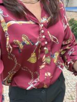 Camisa Elegância em Cetim | Campanha Amor em Tons Intensos ❤️ - Imagem 8