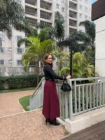 Saia Essência Bordô | Amor em Tons Intensos - Imagem 3