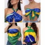 🇧🇷 Lenço Brasil Chic | Coleção Copa NM - Imagem 8