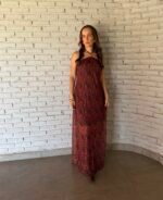 Vestido Longo em Tule Poá | Encantos do Interior NM - Imagem 2