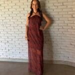 Vestido Longo em Tule Poá | Encantos do Interior NM