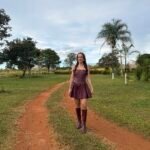 🤎 Vestido Courino Romance Country | Encantos do Interior NM