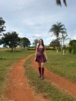 🤎 Vestido Courino Romance Country | Encantos do Interior NM