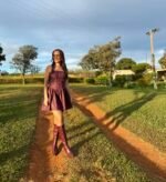 🤎 Vestido Courino Romance Country | Encantos do Interior NM - Imagem 4