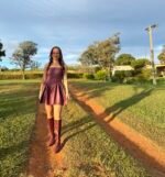🤎 Vestido Courino Romance Country | Encantos do Interior NM - Imagem 2