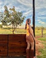 🤎 Vestido Courino Country Chic | Encantos do Interior NM - Imagem 3