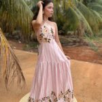 VESTIDO LONGO LISTRADO FLORAL | PRIMAVERA–VERÃO