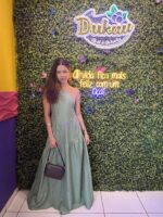 VESTIDO LONGO ASSIMÉTRICO VERDE | PRIMAVERA–VERÃO - Imagem 5