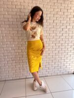 SAIA MIDI CANELADA COM FENDA | PRIMAVERA–VERÃO