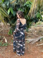 VESTIDO LONGO EM TULE ESTAMPADO - Imagem 3