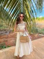 VESTIDO LONGO PRIMAVERA VERÃO – VIVO CONTRASTANTE - Imagem 4