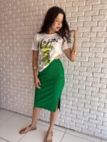 SAIA MIDI CANELADA COM FENDA | PRIMAVERA–VERÃO - Imagem 11