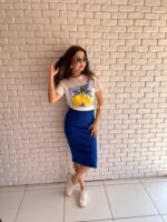 SAIA MIDI CANELADA COM FENDA | PRIMAVERA–VERÃO - Imagem 6