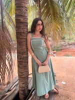 VESTIDO LONGO PRIMAVERA VERÃO – VIVO CONTRASTANTE - Imagem 5